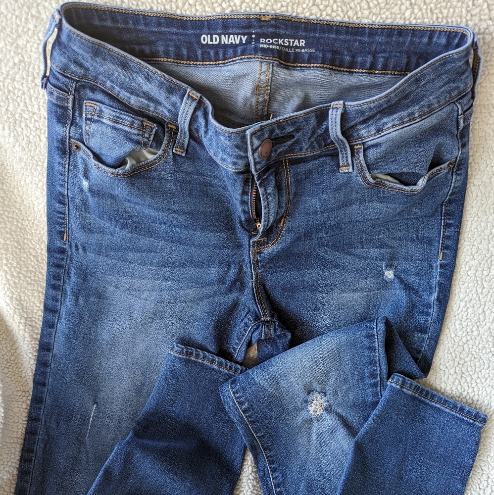 Old Navy Rockstar mid-rise, size 6